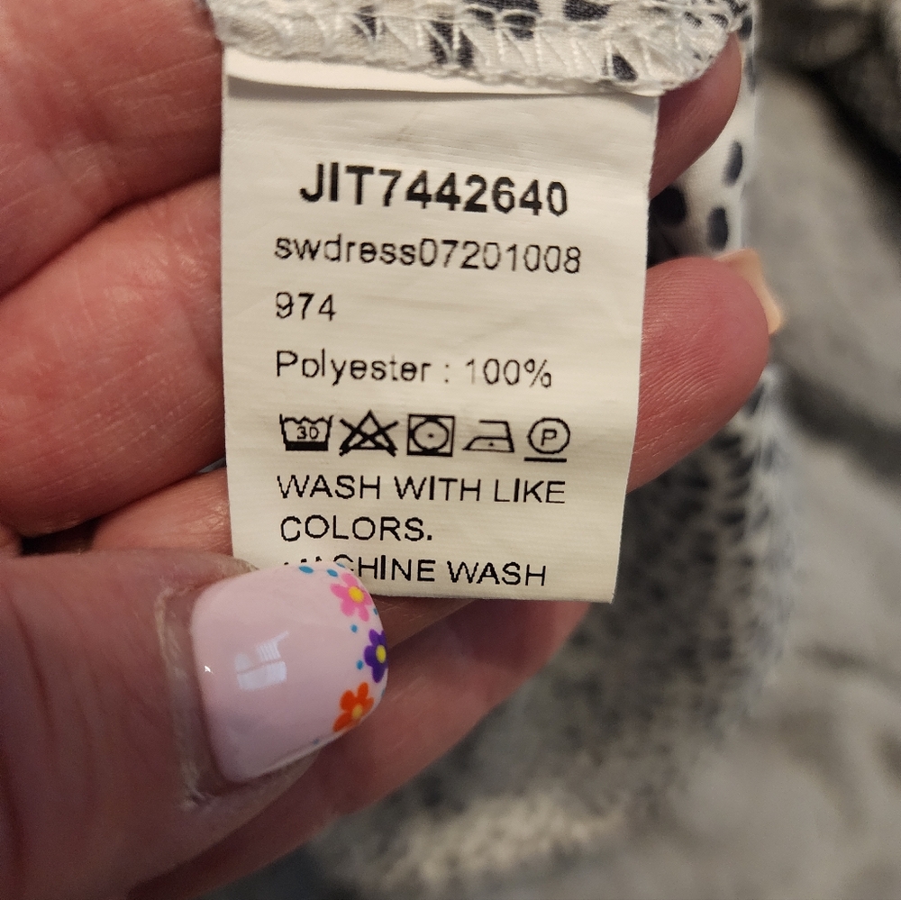 SHEIN Women's Black and White Polka Dot Dress - Picture 12 of 13